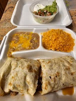 Chicken Fajita Burrito Plate
